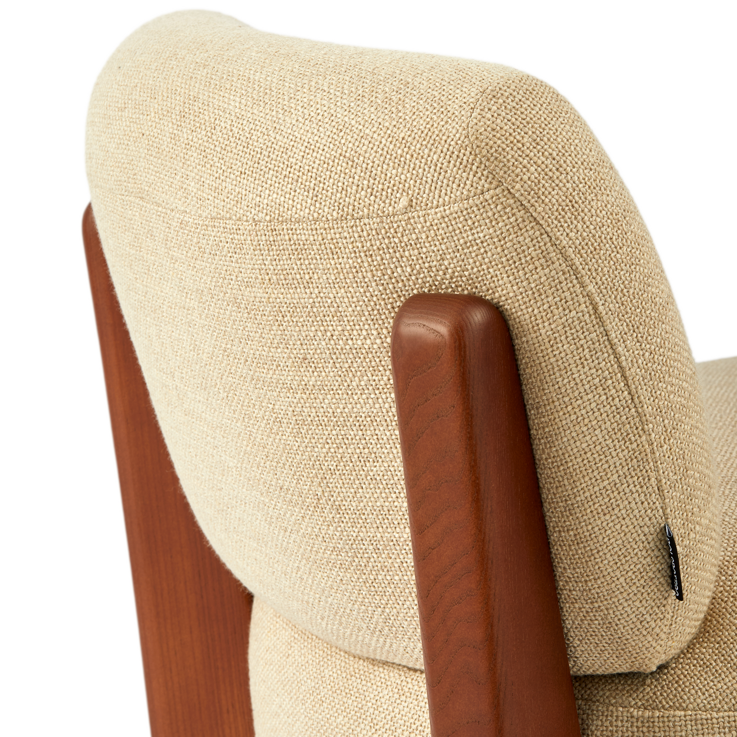 Pols Potten Lounge Chair in Beige mit runder, weicher Polsterung