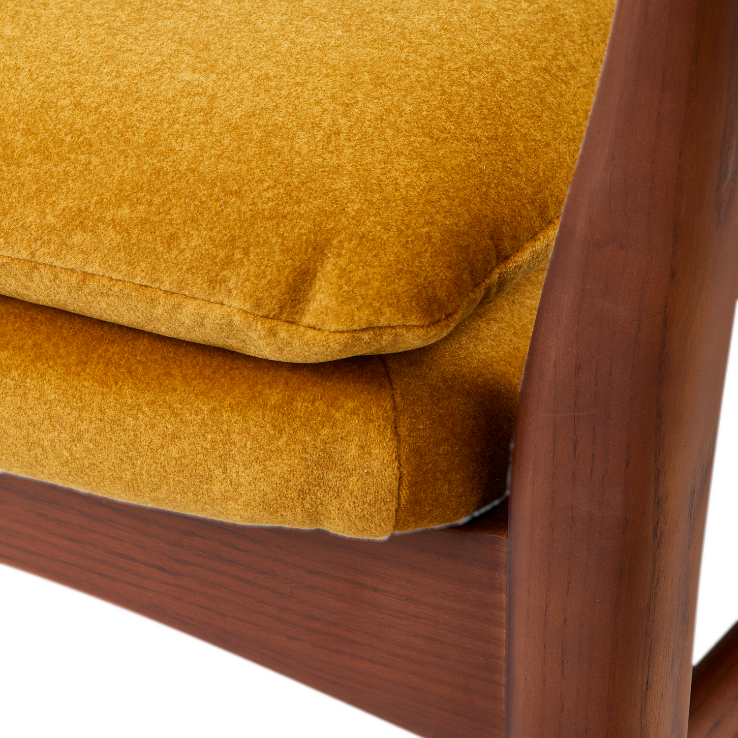 Soft Peggy Chair von Pols Potten in Gelb mit Holzgestell
