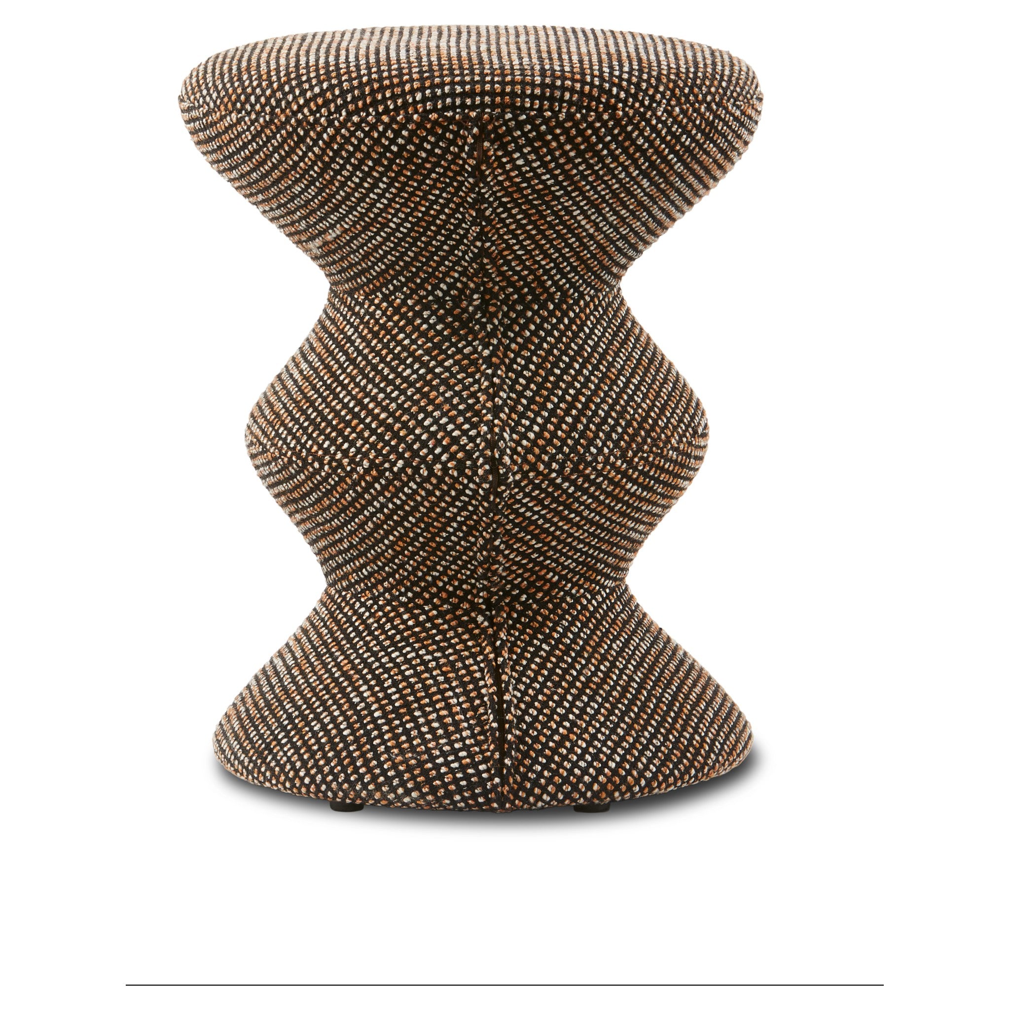 Pols Potten Hocker mit grafischer Stoffstruktur