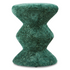 Soft Zig Zag Stool in Greenish mit texturierter Polsterung