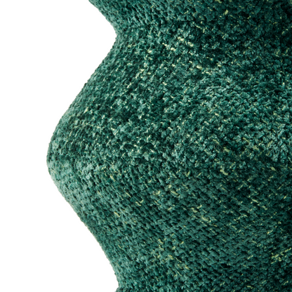 Modernes Sitzmöbel Zig Zag in textilem Grün