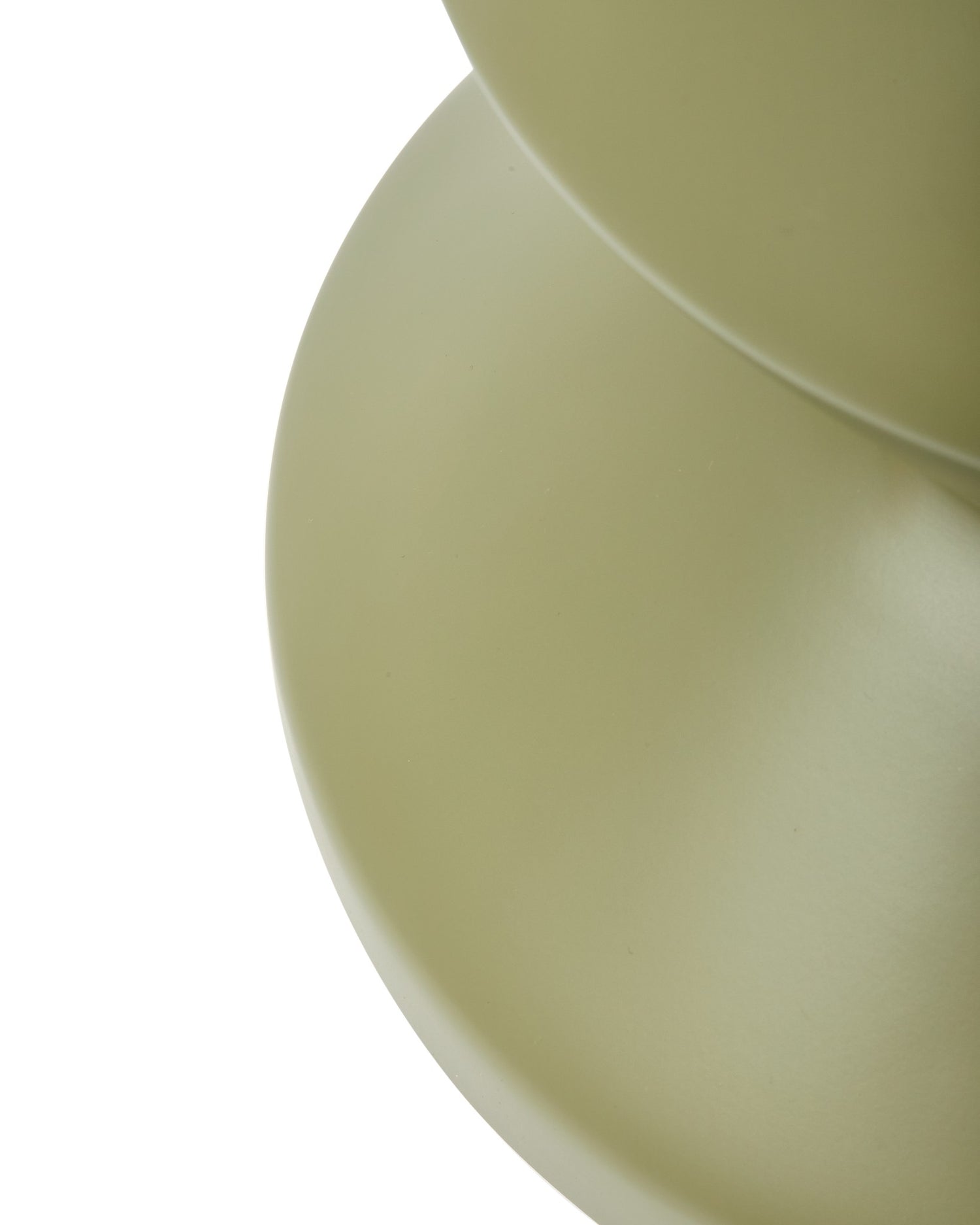 Designobjekt für draußen in Olivgrün mit matter Oberfläche von Polspotten