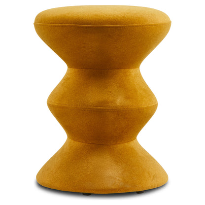 Soft Zig Zag Hocker in Gelb als farbenfroher Akzent