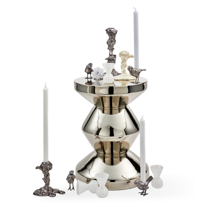 Zig Zag Metal Hocker/Beistelltisch verschiedenen Farben