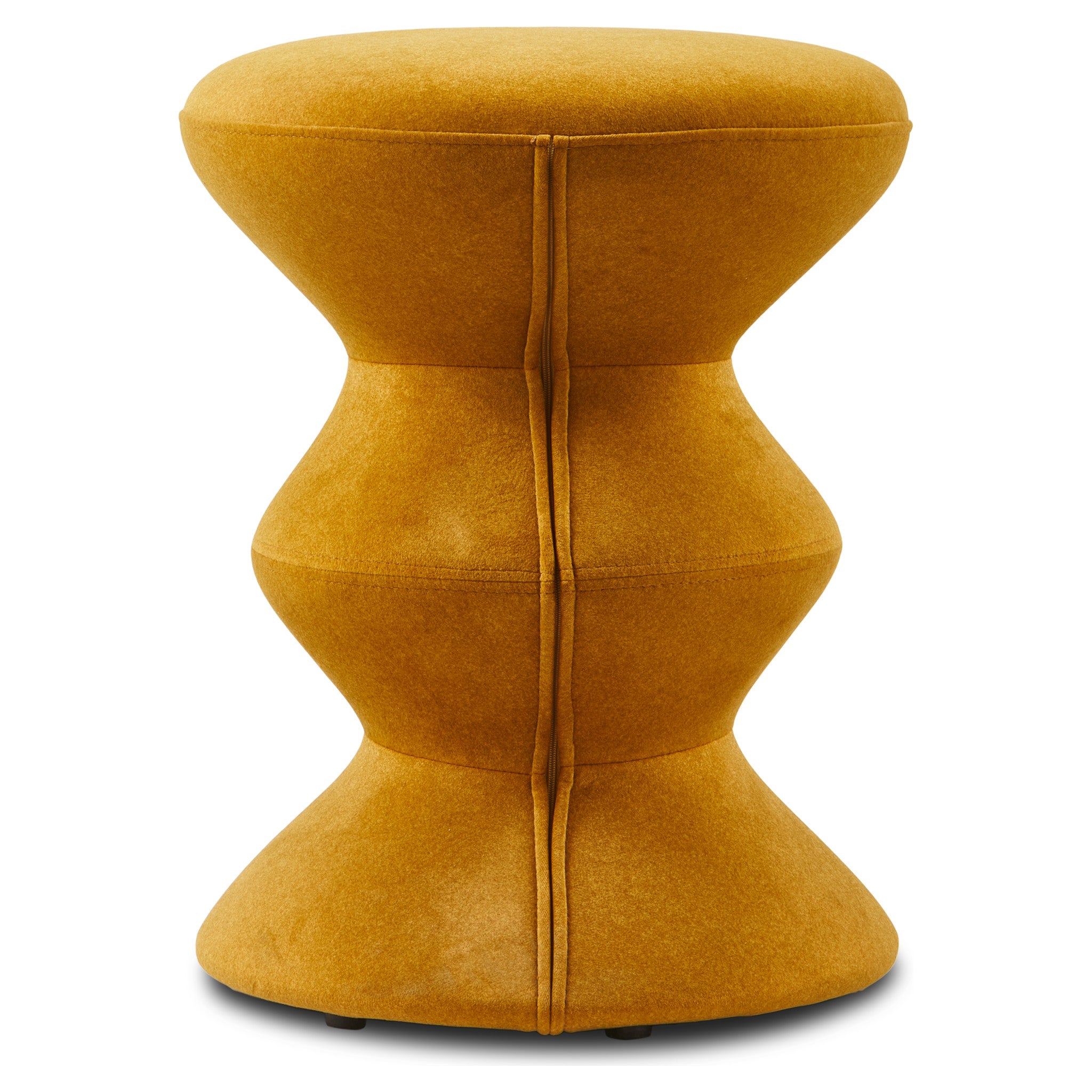 Moderner Zig Zag Stool in Gelb für Wohn- und Loungebereiche