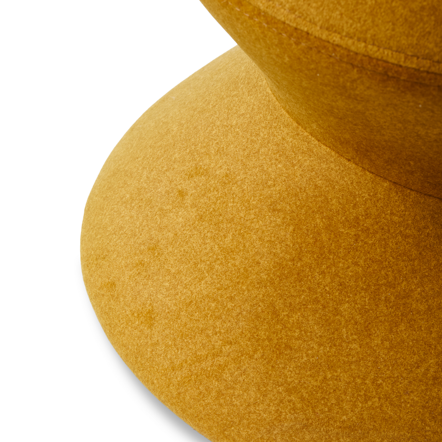 Pols Potten Zig Zag Hocker in Gelb als modernes Designobjekt