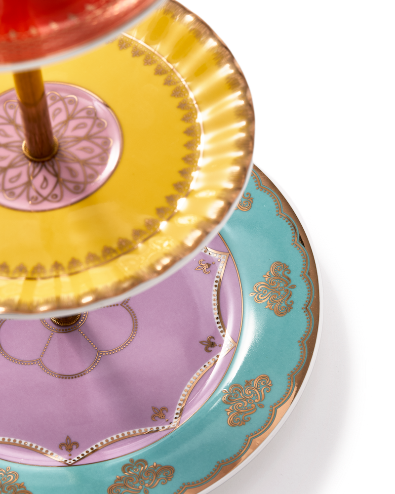 Etagere GRANDPA High Tea Set aus Porzellan