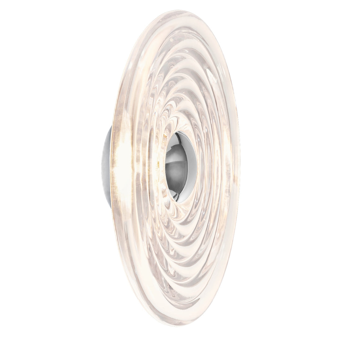 Wandleuchte Press Large Surface Light – Clear Pressed Glass