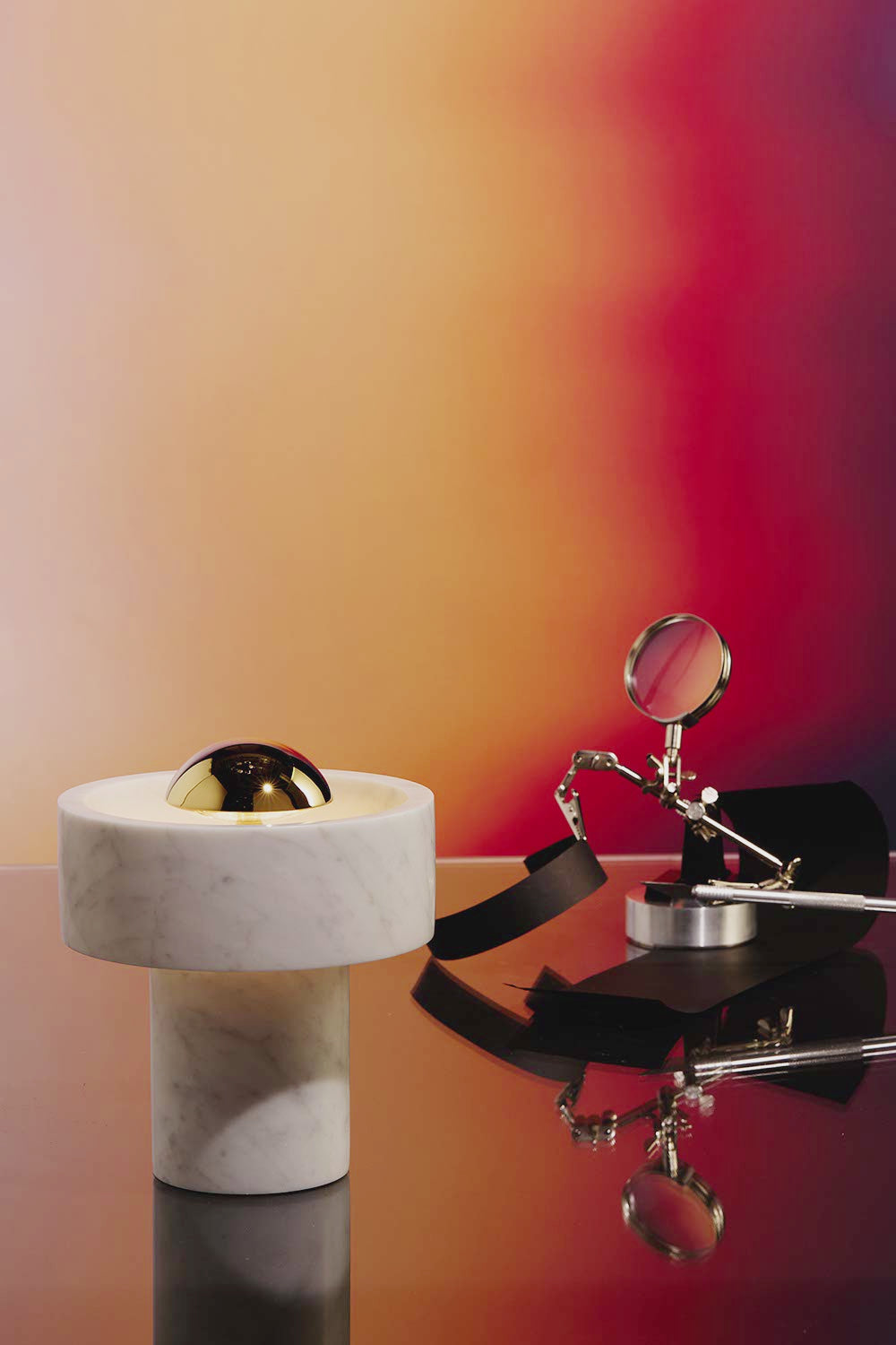 Tom Dixon tragbare LED Leuchte aus Marmor