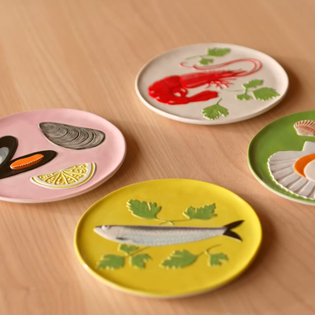 PLATE DE LA MER 4ER SET der Marke &k Amsterdam