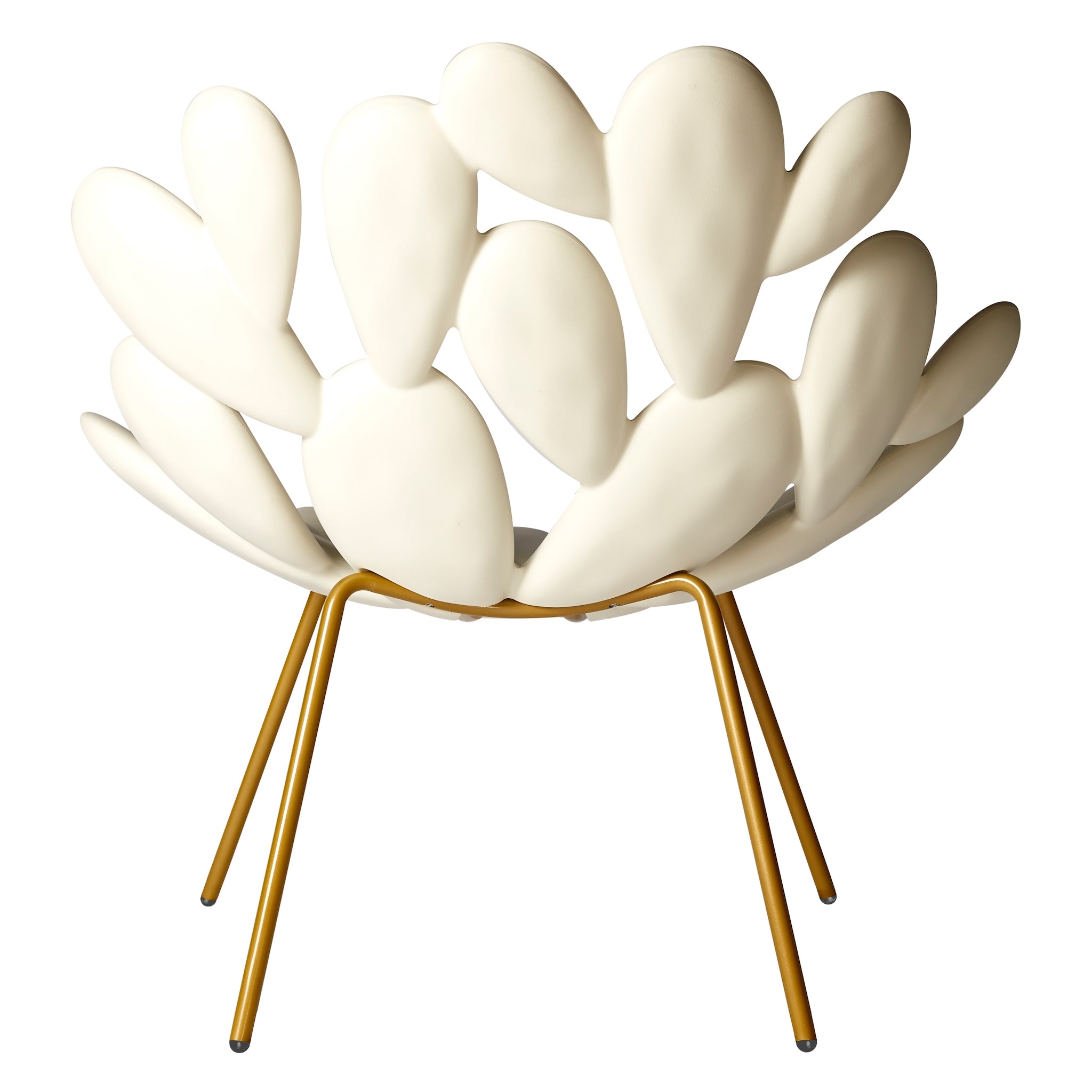 Filicudi Armchair Weiss/Brass von Qeeboo