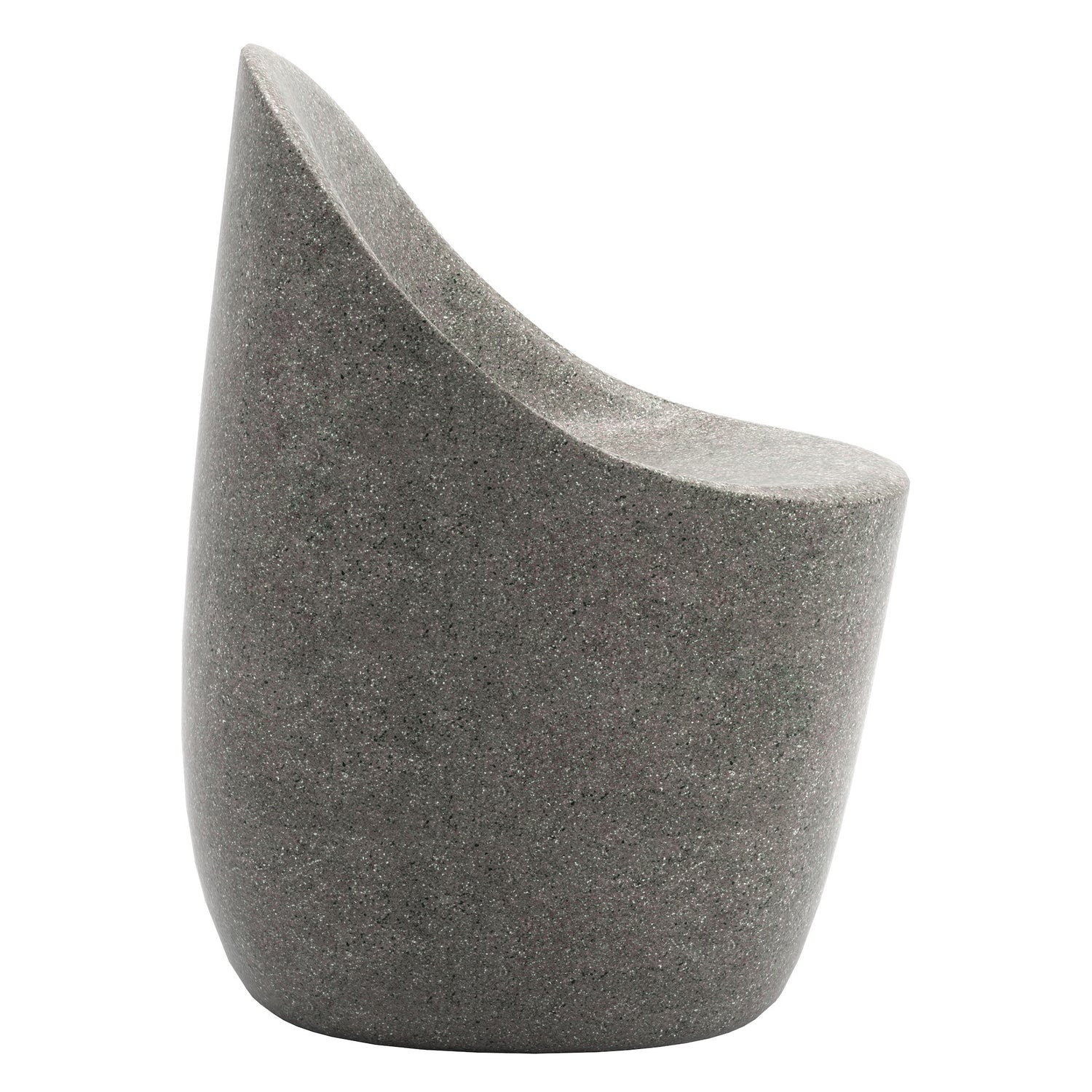 Cobble Chair von Qeeboo – Designstuhl für drinnen &amp; draußen in mix grey
