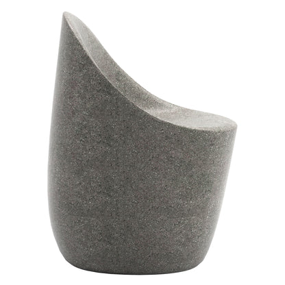 Cobble Chair von Qeeboo – Designstuhl für drinnen &amp; draußen in mix grey

