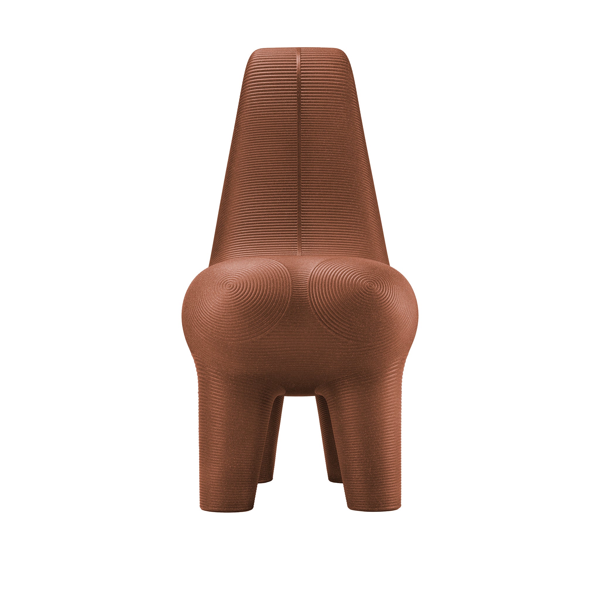Outdoorstuhl GHODA der Marke Qeeboo n terracotta mix