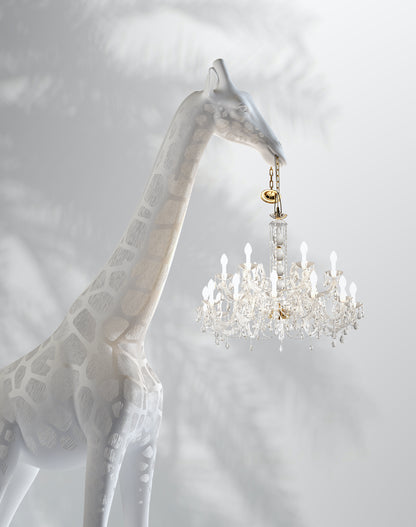 Giraffe in Love XL Indoor, H 4 metros - blanco o negro