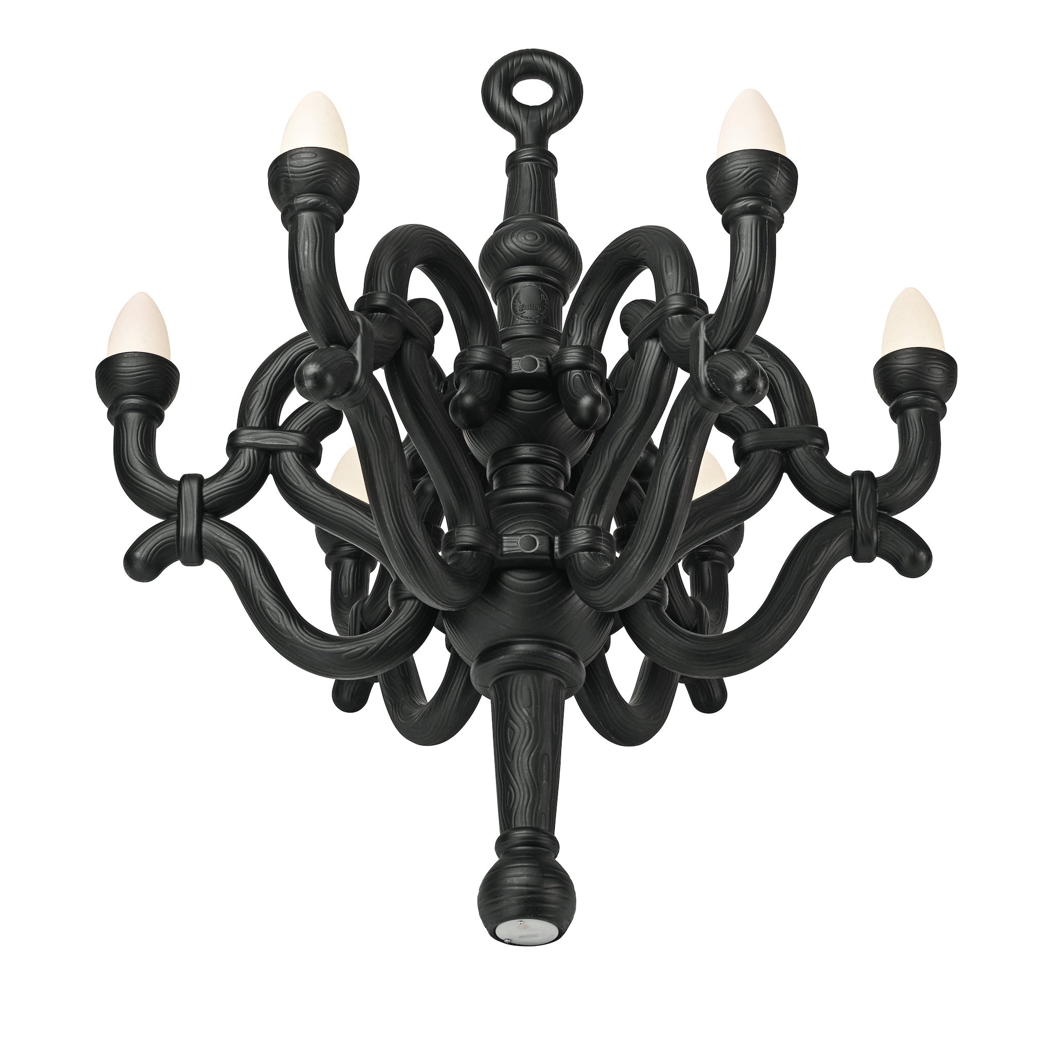 LED Bodenleuchte FALLEN CHANDELIER M in schwarz