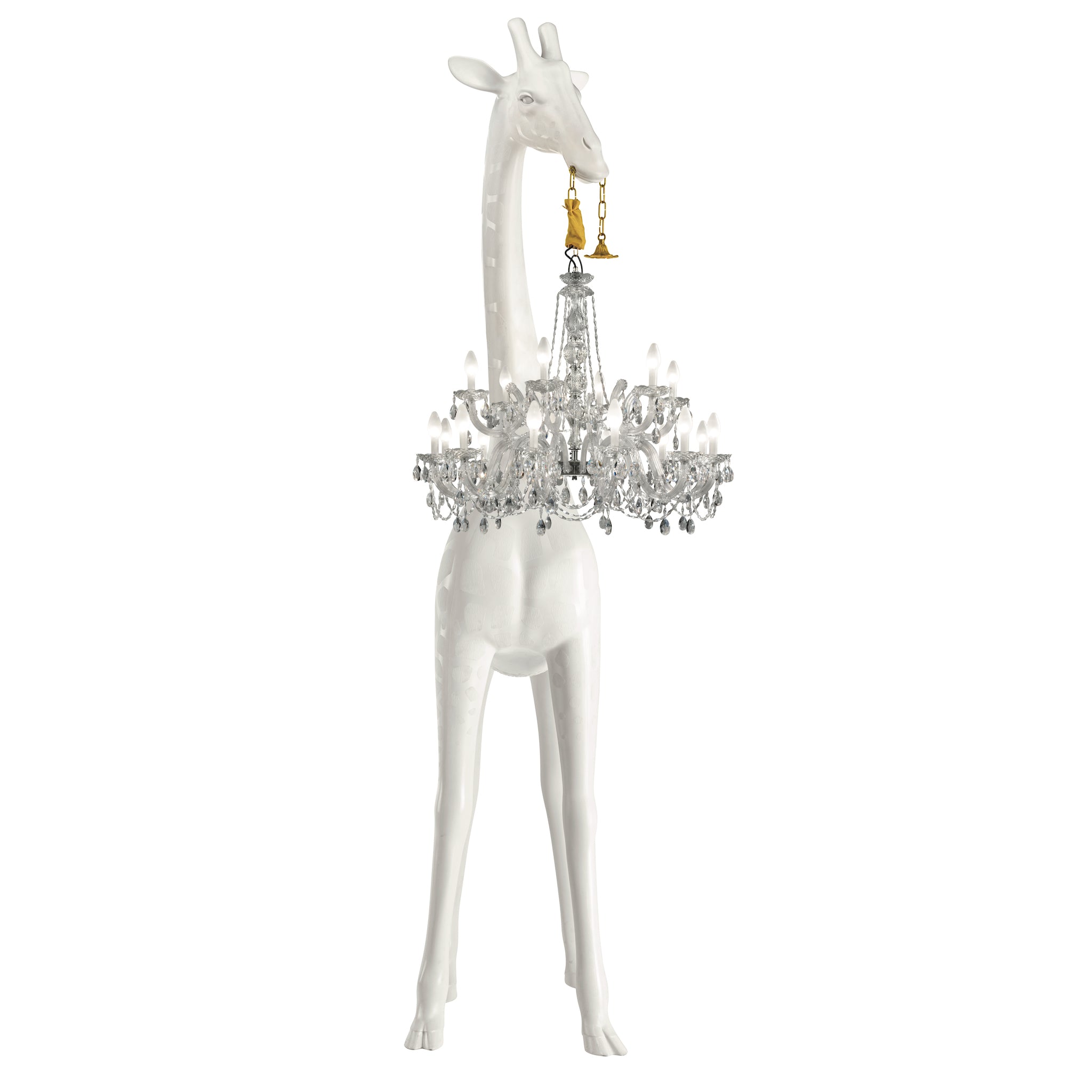 Stehleuchte Giraffe in Love XL Outdoor - H 4 Meter - weiss