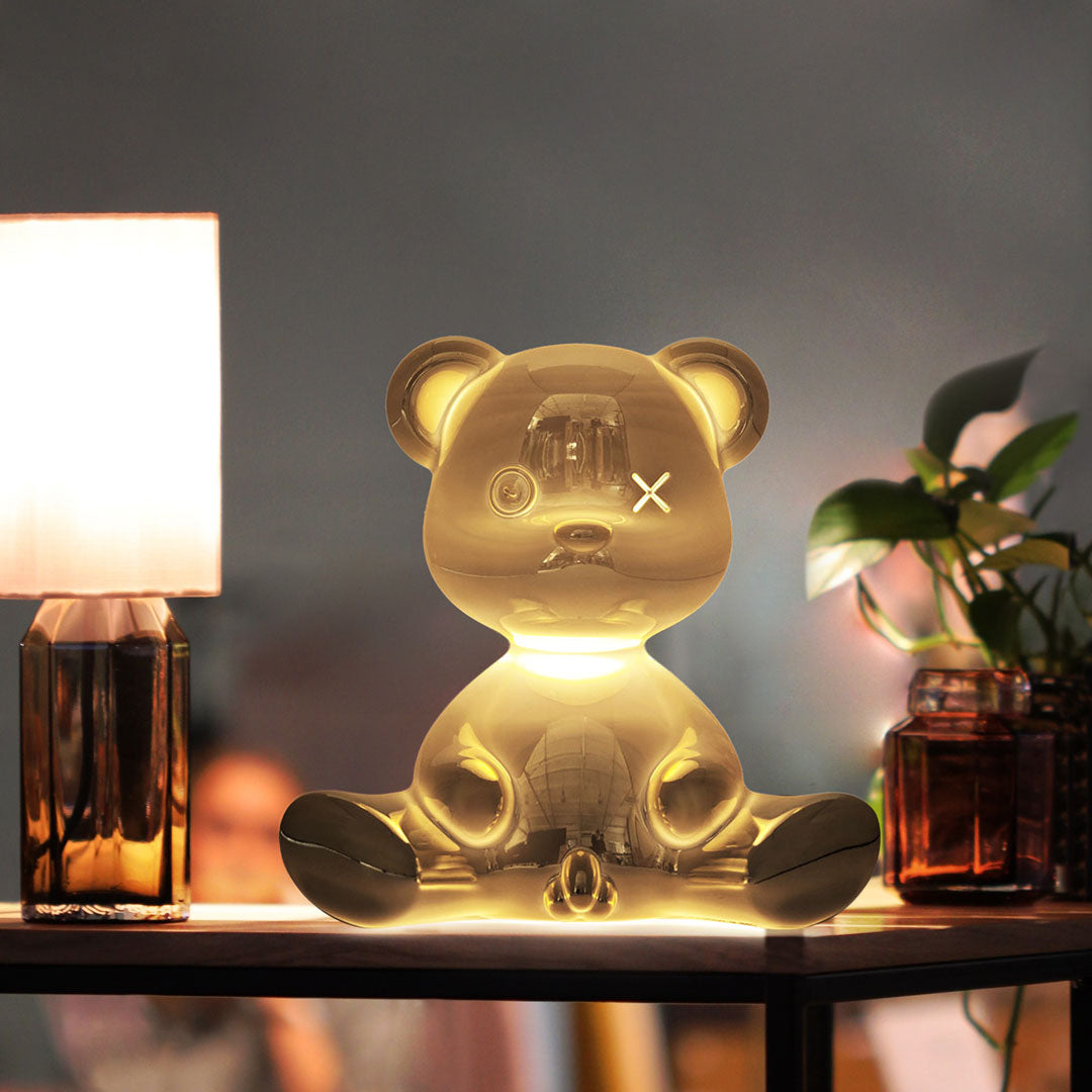 Tischlampe TEDDY BOY in Gold von QEEBOO