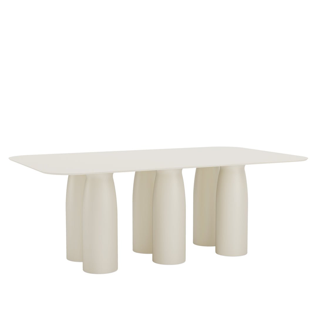 Esstisch TOTO 200 × 120 cm der Marke Qeeboo in Warm White