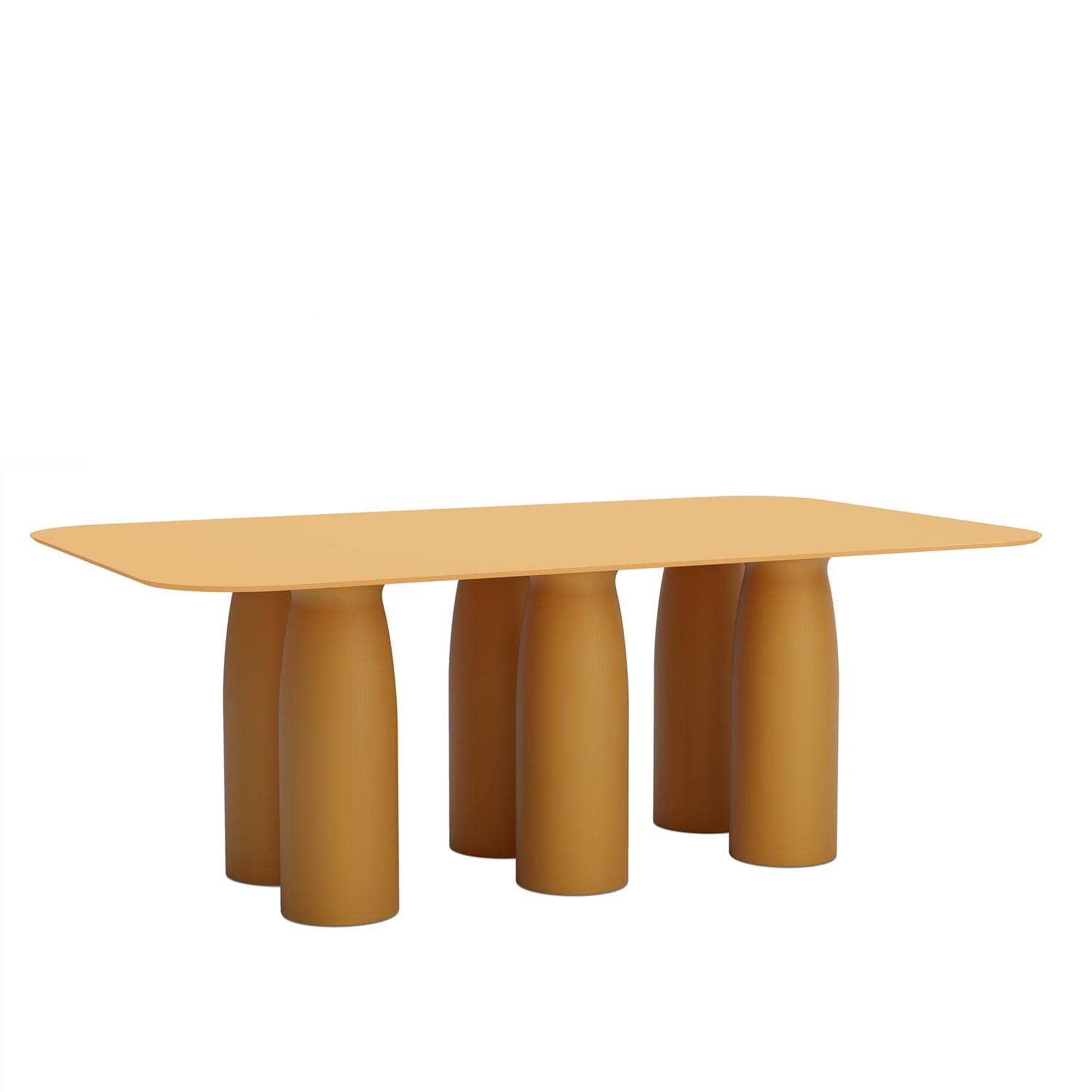 Esstisch TOTO 200 × 120 cm der Marke Qeeboo in Yellow Canary