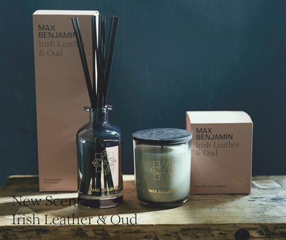 Raumduft und Duftkerze IRISH LEATHER &amp; OUD