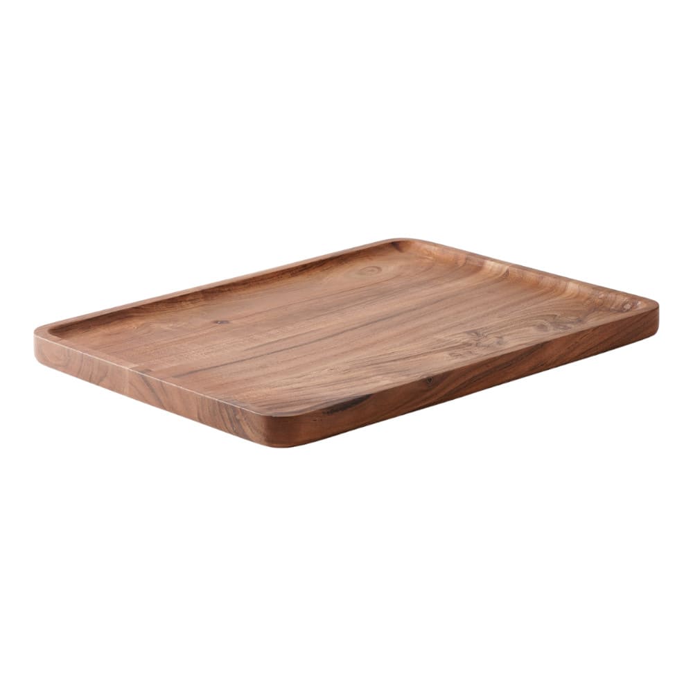 Rundes Tablett BENTO M Akazienholz 33x1,5x33cm | GutRaum8