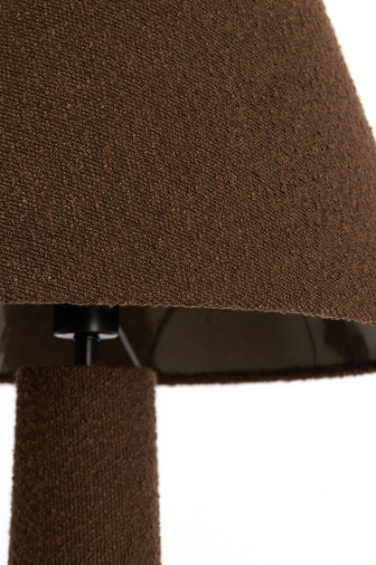 Stehleuchte DEVIA Ø50x168 cm, Textil und Eisen, braun
