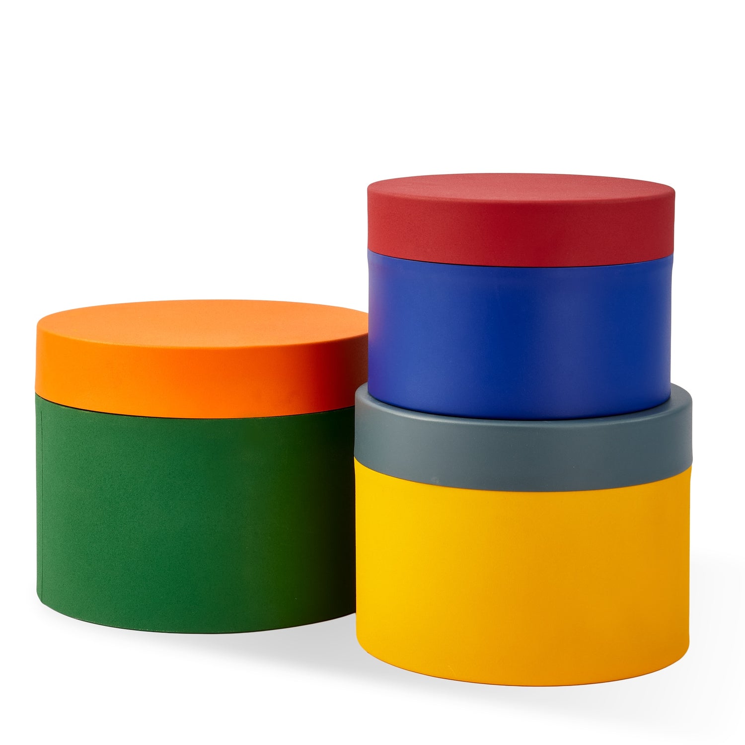 aufbewahrung dosen Round Metal Caps and Jars Set 3 Aufbewahrungsdosen Metall bunt – Gutraum 8
