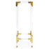 Säule JACQUES PEDESTAL gold, transparent von Jonathan Adler