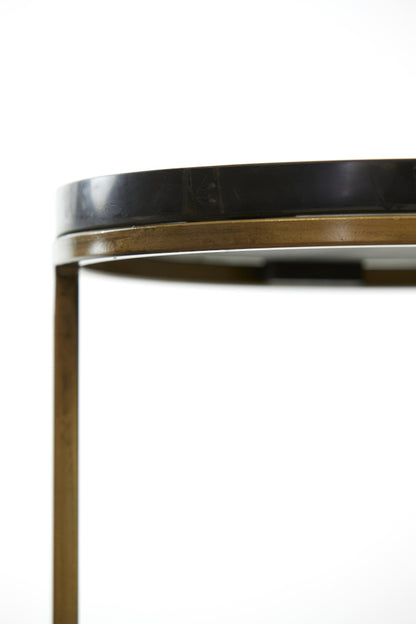 Säulen-Set SOBRINA schwarz+bronze Ø30x80cm+Ø35x100cm