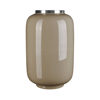 Vase SAIGON L in schlamm/ silber 40 cm