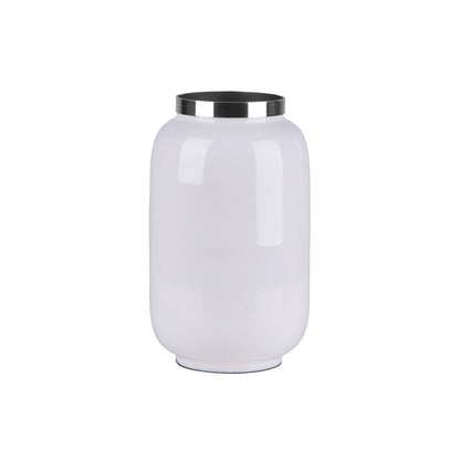 Vase SAIGON S in Weiss/ Silber 20 cm