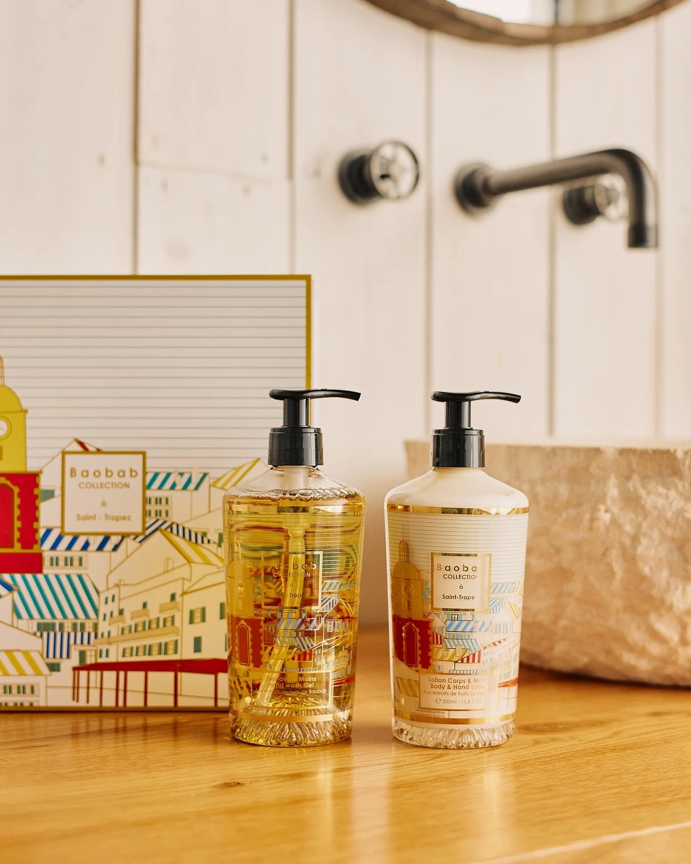 Wellness  - Saint-Tropez – Körper- &amp; Handlotion und Duschgel von Baobab Collection