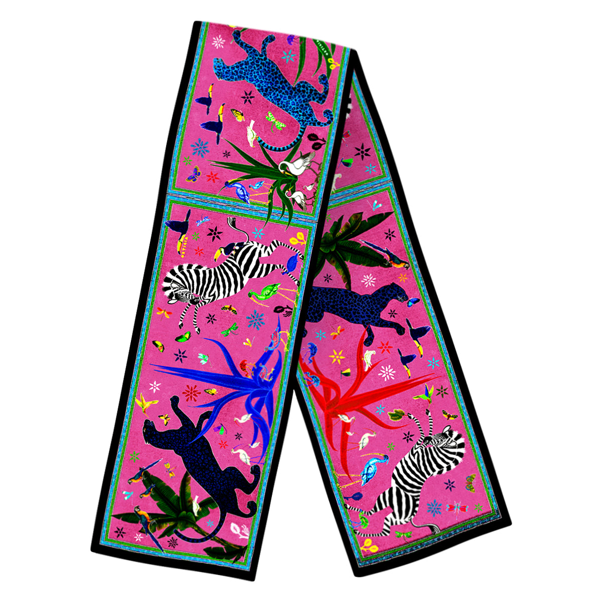 Samtschal JUNGLE FUCHSIA von Ortigia Sicilia