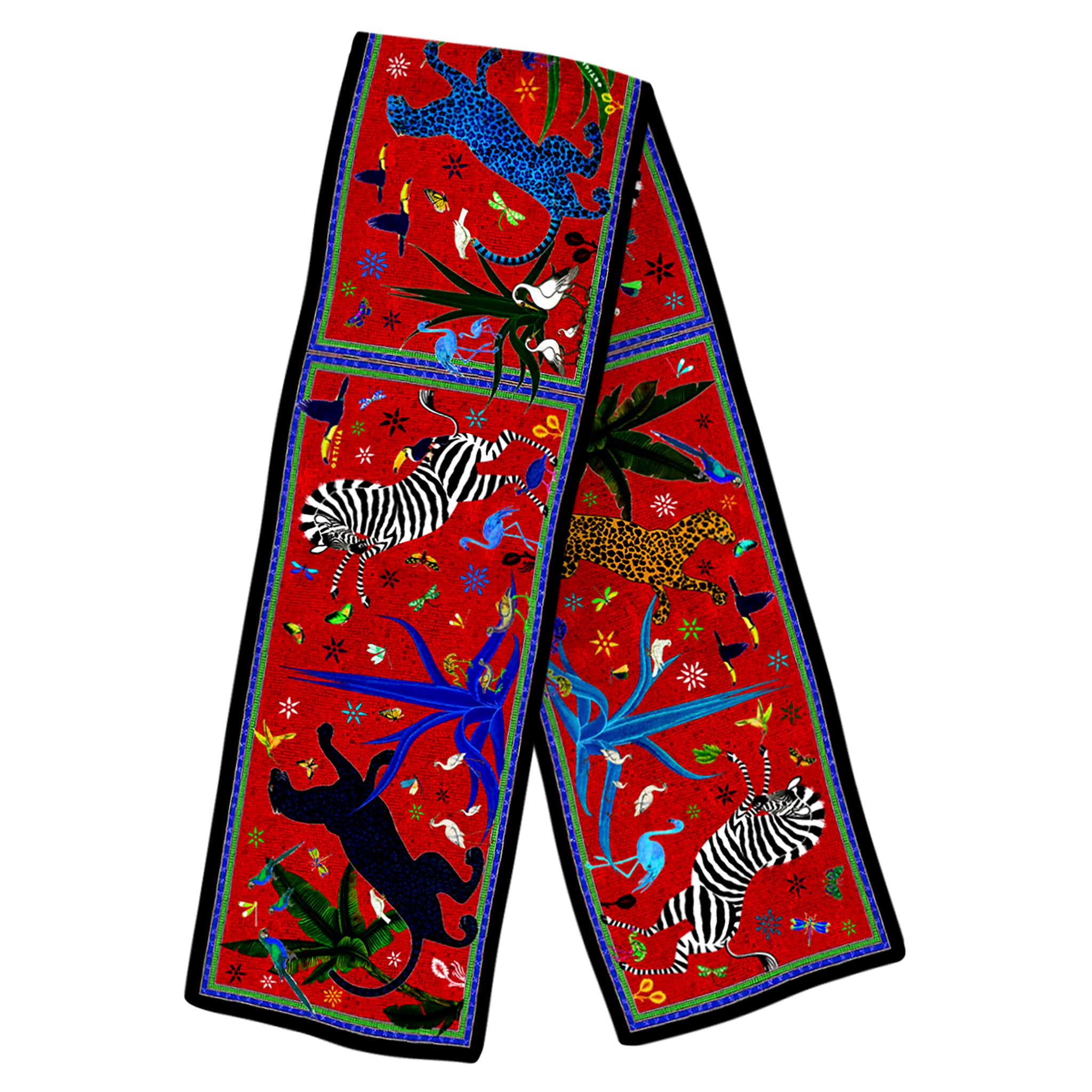 Samtschal JUNGLE RED von Ortigia Sicilia