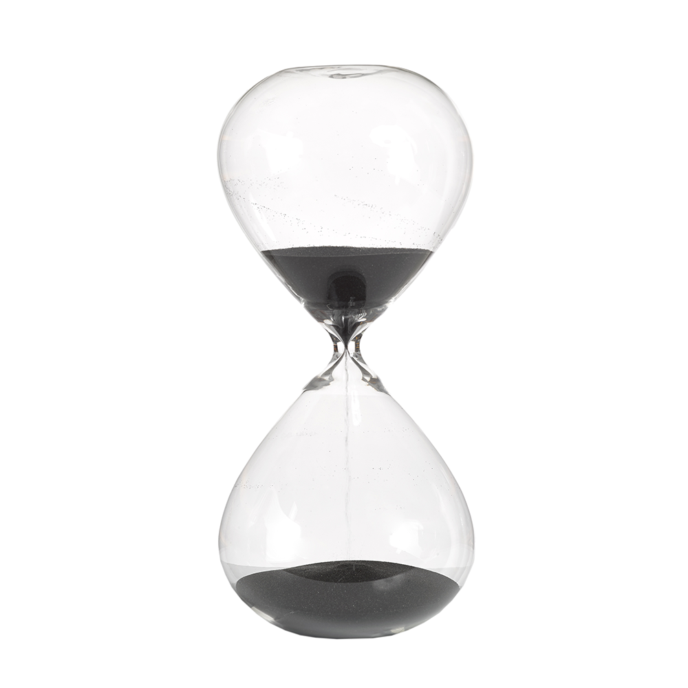 Sanduhr SANDGLASS BALL schwarz M Pols Potten