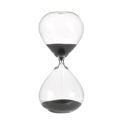 Sanduhr SANDGLASS BALL schwarz M Pols Potten