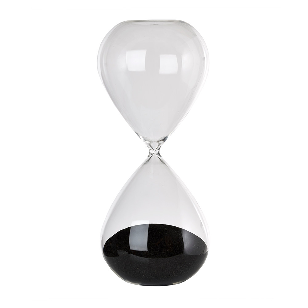 Sanduhr SANDGLASS BALL schwarz L Pols Potten