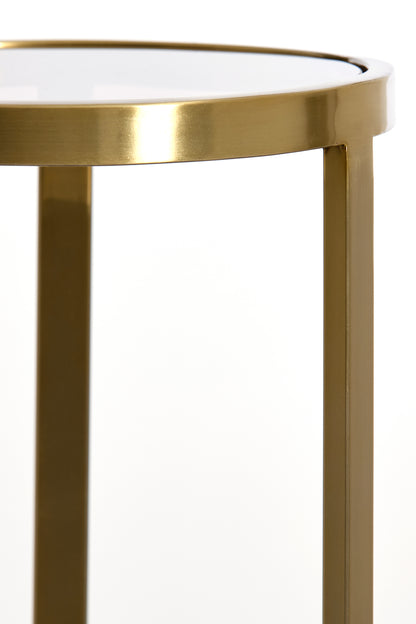 Säule RETIRO gold Glas Ø30x60,5 cm