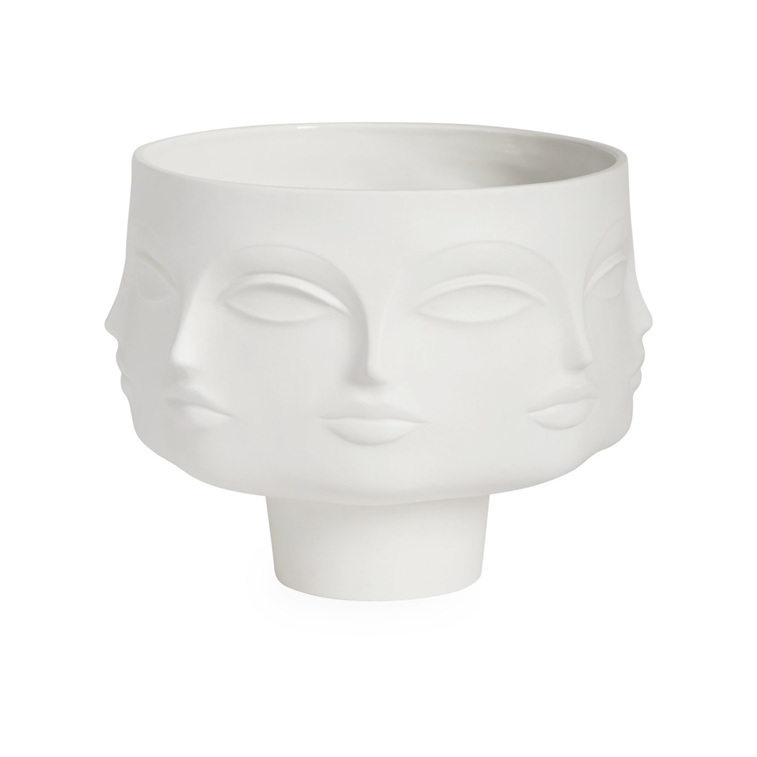 Edle Porzellan Vase DORA MAAR in weiß.