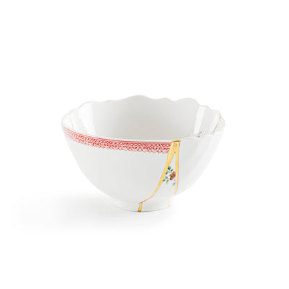 Edle Kintsugi Salatschüssel aus Porzellan von Seletti