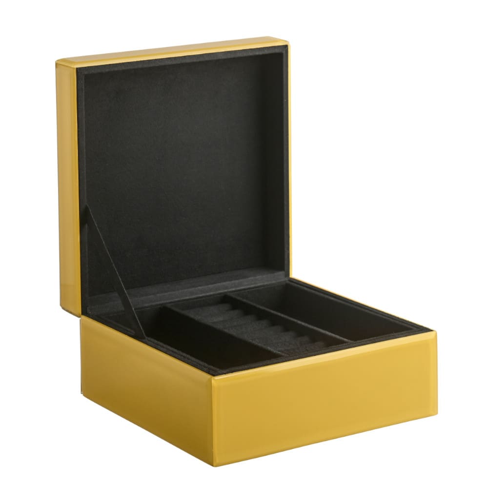 Schmuckbox MIROIR M in gelb 21,5x10,5x21,5cm | GutRaum8