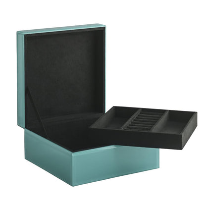 Schmuckbox MIROIR M in türkis 21,5x10,5x21,5cm | GutRaum8