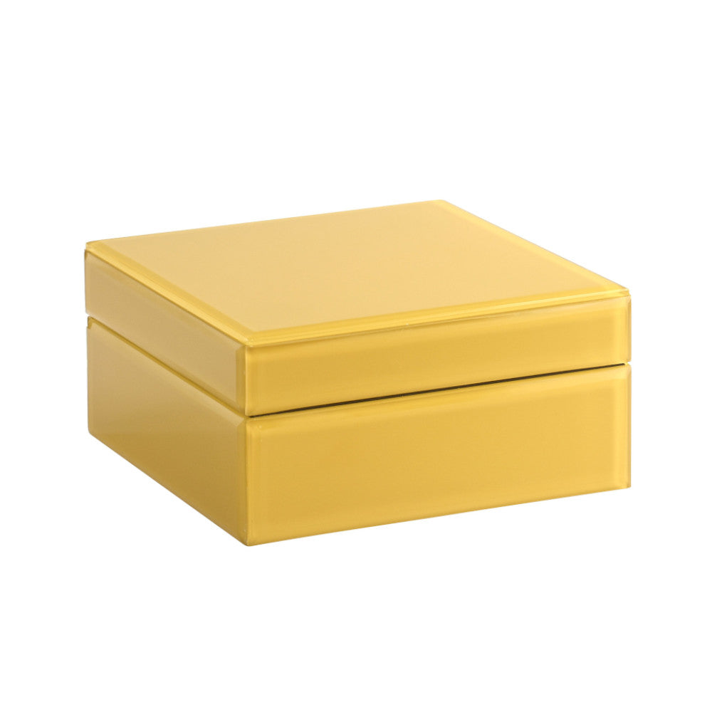 Schmuckbox MIROIR S gelb 16,5x8x16,5cm | Gutraum8