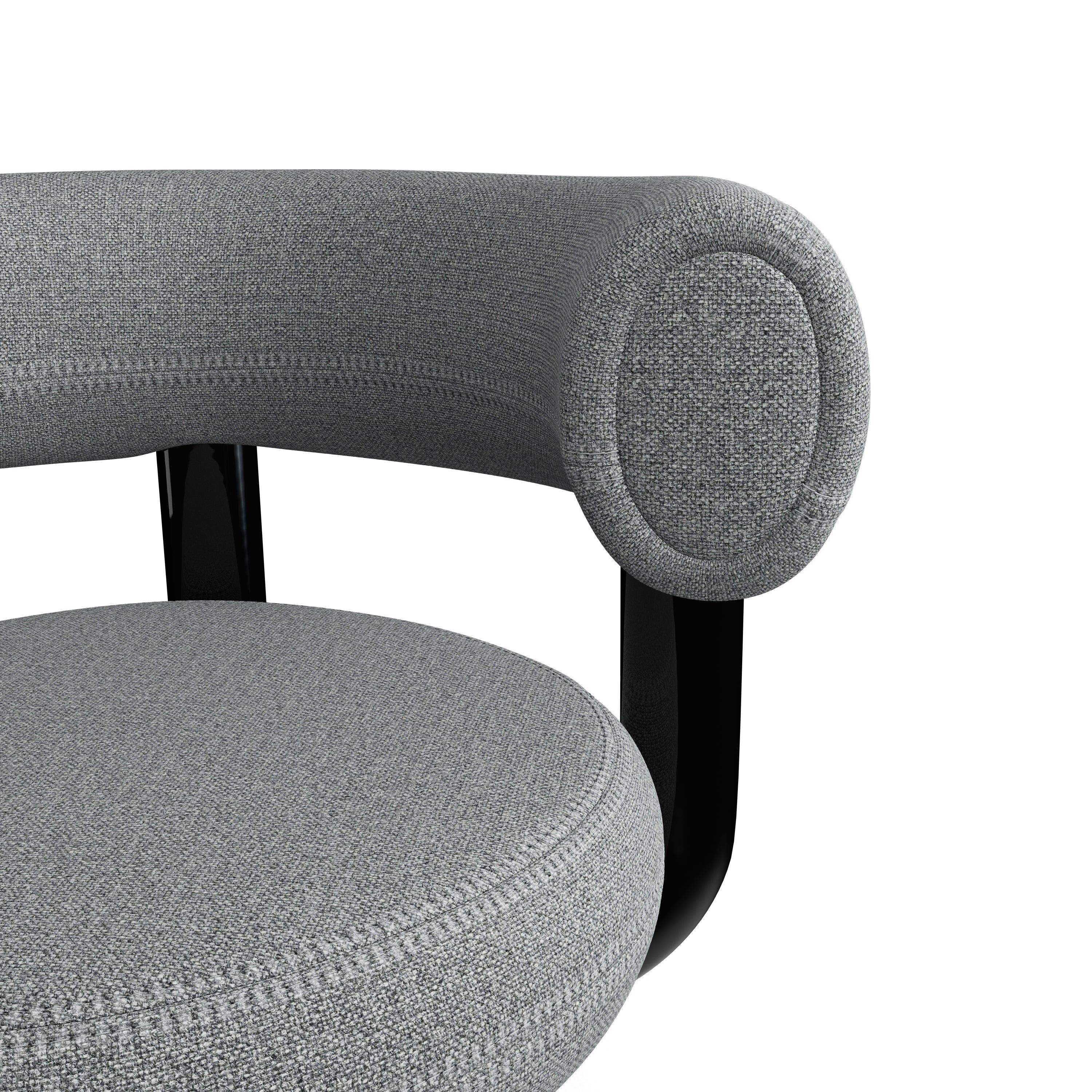 Fat Work Chair – Mid Grey Stoff (Kvadrat Hallingdal 65)