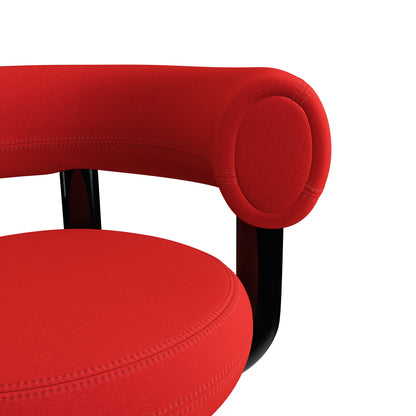 Fat Work Chair – Orange Red Stoff (Kvadrat Hero 2) von Tom Dixon