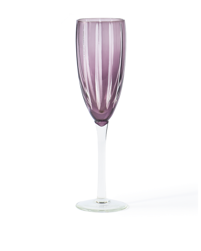 Champagnerglas violett