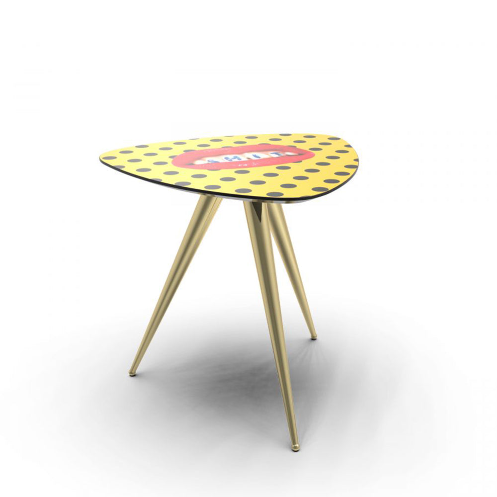 Beistelltisch SHIT in Gelb, Schwarz von Seletti