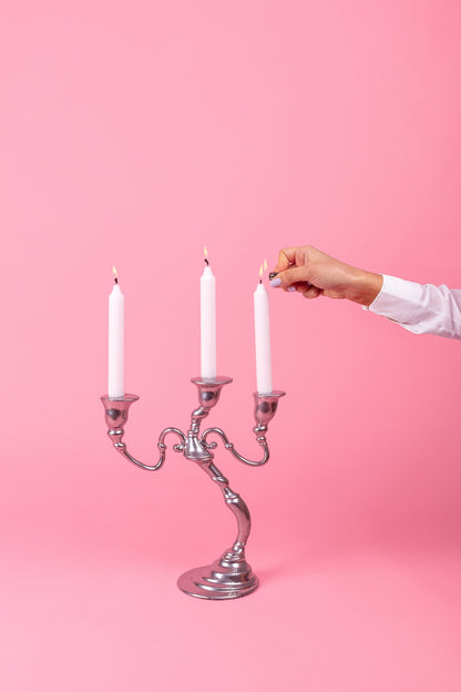 Skulpturaler Kerzenständer im barocken Stil von Seletti