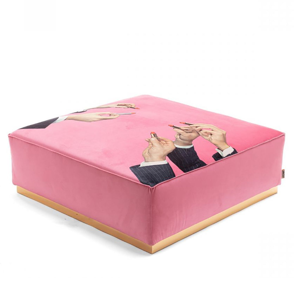 Modularer Pouf LIPSTICKS in pink von der Marke Seletti